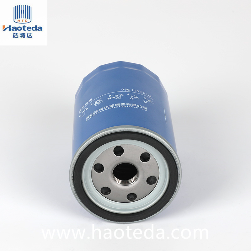 China Manufacture Auto Parts Vysokovýkonný olejový filter OEM 056115561G pre SANTANA1.6/JETTA1.6